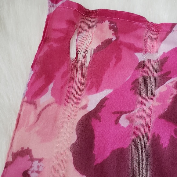 Pink Floral Scarf - Picture 6 of 6